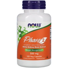 Now Foods Phase 2, Starch Neutralizer, 500 mg, 120 Veg Capsules (NF3021): Виробник NOW Foods