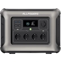 Зарядна станція Allpowers R1500 1152Wh 1800W LiFeP04 Grey: Ємність акумулятора, Вт/год 1152