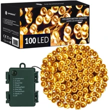 Гирлянда на батарейках Springos 10 м 100 LED CL4030 Warm White: Производитель Springos