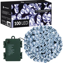 Гирлянда на батарейках Springos 10 м 100 LED CL4031 Cold White: Производитель Springos