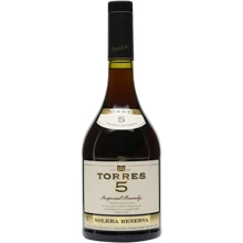 Бренди Torres 5 Solera Reserva 0.5л (DDSAT1A008): Объем, л 0.5