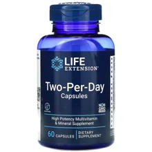 Life Extension Two-Per-Day Multivitamin Мультивітаміни 60 капсул: Форма випуску Капсулы