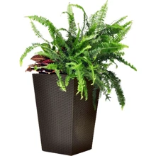 Горщик для квітів Keter Medium Rattan Planter коричневий 55 л: Виробник Keter