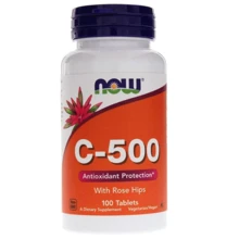 NOW Foods Vitamin C-500 Rose Hips 100 tabs / 100 servings: Пол Унисекс