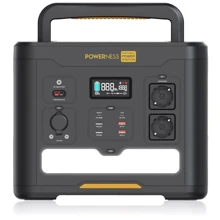 Hiker Powerness Portable Power Station U1500 1536Wh 1500W Black: Емкость аккумулятора, Вт/ч 1536