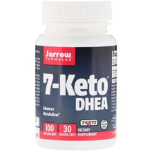 Jarrow Formulas 7-Keto Dhea, 100 mg, 30 Vegeterian Capsules (JRW15061): Виробник Jarrow Formulas