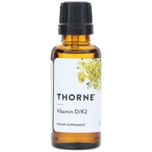 Thorne Research Vitamin D/K2 1 fl oz (30 ml) Витамин Д и К2: Тип Витамин D