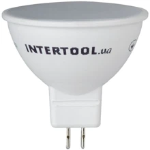 Світлодіодна лампа INTERTOOL LL-0202 LED MR16, GU5.3, 5Вт, 150-300В, 4000K: Тип цоколя GU5.3