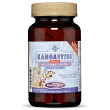 Solgar Kangavites, Complete Multivitamin & Mineral Children's Formula, Berry Flavor, 120 Chewable Tablets Кангавитес с мультивитаминами и минералами: Тип Мультивитамины