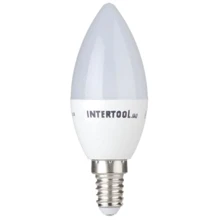 Світлодіодна лампа INTERTOOL LL-0151 LED C37, E14, 3Вт, 150-300В, 4000K: Тип цоколя E14