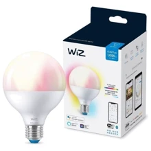 Розумна лампочка WiZ, E27, 11W, 75W, 1055Lm, G95, 2200-6500, RGB, Wi-Fi: Тип цоколя E27