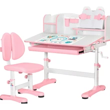 Комплект меблів (стіл + стільчик + полиця) Evo-kids BD-29 Panda XL Pink (BD-29 PN): Вік дитини от 4-х лет