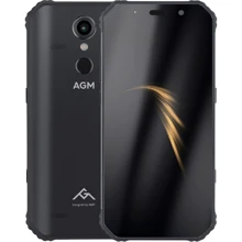 Смартфон AGM A9 4 / 64GB Black: Дисплей 5.99 IPS (1080 x 2160) / 403 ppi / 16М квітів, сенсорний, ємнісний