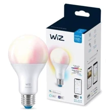 Розумна лампочка WiZ, E27, 13W, 100W, 1521Lm, A67, 2200-6500K, RGB, Wi-Fi: Тип цоколя E27