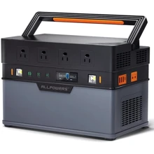 Зарядная станция Allpowers S1500 1092Wh 1500W Portable Power Station ﻿: Емкость аккумулятора, Вт/ч 1100