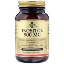 Solgar Inositol, 500 mg, 100 Veggie Caps Инозитол: Тип Витамин B