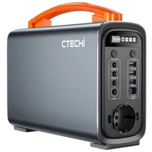 Зарядна станція CTECHi GT200 Pro 320Wh 240W Portable Power Station Light Grey: Ємність акумулятора, Вт/год 320