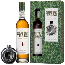 Виски Pure Pot Still Writers Tears Irish Whiskey в подарочной упаковке с флягой 0.7 л 40% (AS8000010739360): Объем, л 0.7