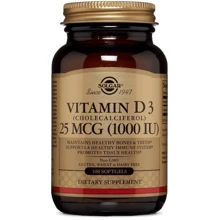 Solgar Vitamin D3 (Cholecalciferol) 1000 IU 100 Softgels: Тип Витамин D