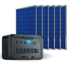 Комплект Bluetti AC500 5000W + B300S 3072Wh + 6х Фотомодулей JA Solar JAM54S30-400/MR: Емкость аккумулятора, Вт/ч 3072