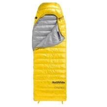 Спальный мешок Naturehike CWZ400 NH19W400-Z, (7°C), p-р L, желтый (6927595765364): Тип одеяло с капюшоном