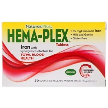 Nature's Plus Hema-Plex 30 Sustained Release Tabs Фіточай. Комплекс вітамінів і мінералів: Тип мультивітаміни