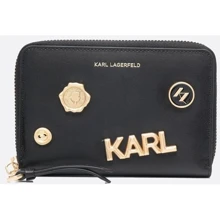 Жіночий гаманець Karl Lagerfeld K/SEVEN SP ZIP MD WLT PINS чорний (226W3232-999): Стать Женский