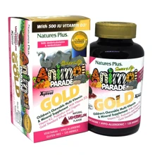 Natures Plus Animal Parade Gold 120 chewables Мультівітаміни для дітей, смак кавуна: Тип мультивітаміни