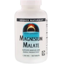 Source Naturals Magnesium Malate 1,250 mg 180 Tabs Магнію малат: Тип магній