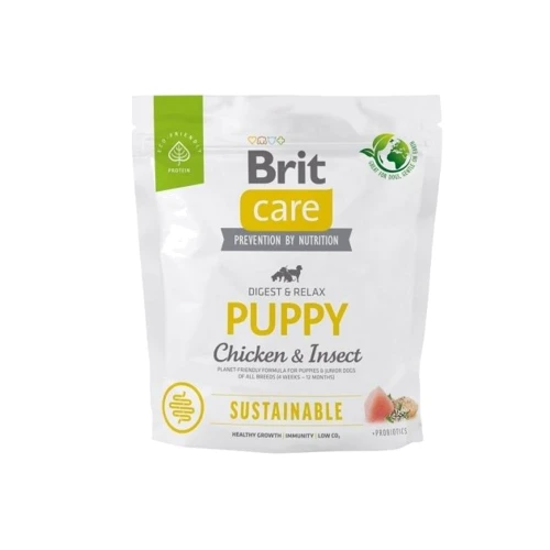 Сухий корм Brit Care Dog Sustainable Puppy для цуценят 1 кг (8595602558643)