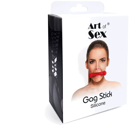 Кляп Art of Sex - Gag Stick Silicon, красный