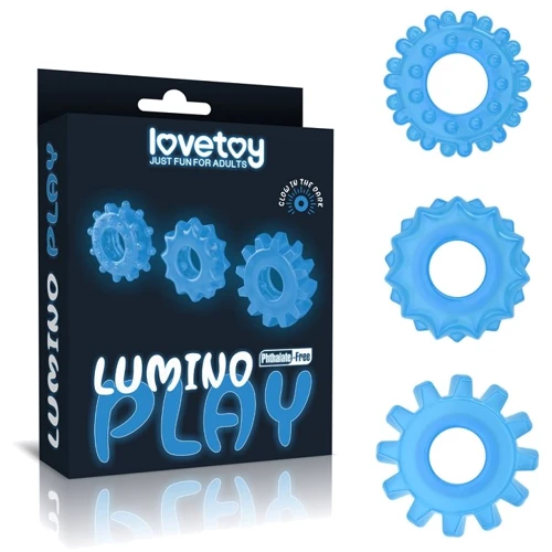 Набір ерекційних кілець LoveToy Lumino Play Penis Ring