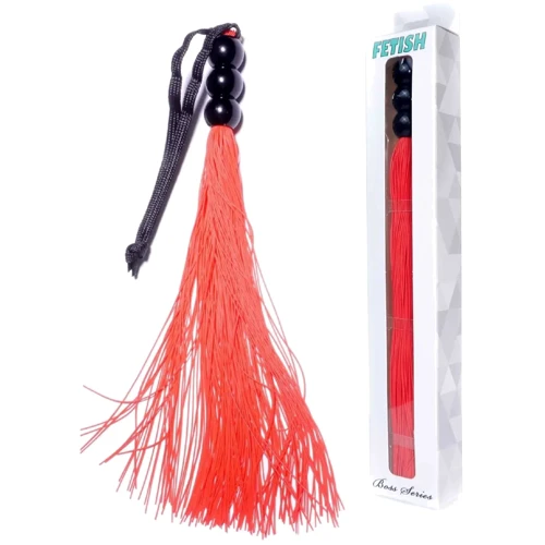 Силиконовый флогер Fetish Boss Series - Silicone Whip Red 10" (BS6100038)