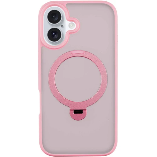 Чехол для iPhone Mobile Case Metal Buttons with MagSafe HQ Ring Pink for iPhone 16