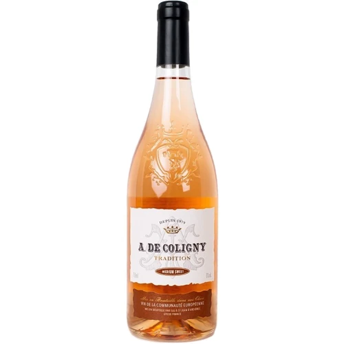 Вино A. De Coligny Rosé Medium Sweet, розовое полусладкое, 0.75л 11% (WHS3760010297421)