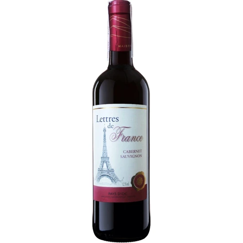 Вино Maison Bouey Lettres de France Cabernet Sauvignon, красное сухое, 0.75 л 13% (AS8000010125700)