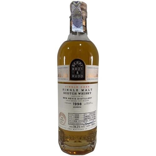 Віскі Berry Bros Ben Nevis 1998 Cask #1534 0.7 л (BWW2853)