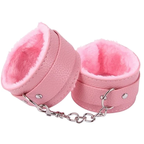 Оковы с мехом SKN-C052, PINK