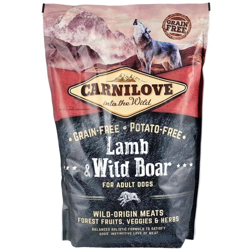 Сухий корм для собак Carnilove Adult Lamb and Wild Boar с ягненком и диким кабаном 1.5 кг (8595602508938)