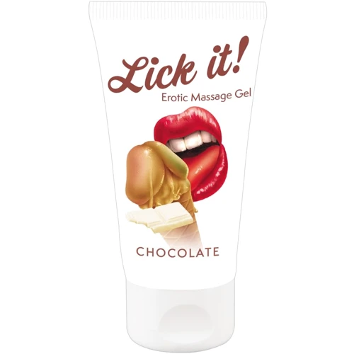 Массажный гель-лубрикант Lick It! Chocolate, 50 мл