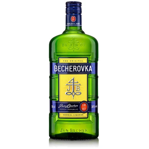 Лікерна настоянка на травах Becherovka 0.5л, 38% (STA8594405101537)