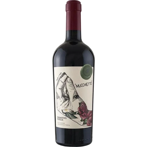 Вино Pasqua Primitivo Mucchietto червоне сухе 14% 0.75 л (WNF8007880130409)