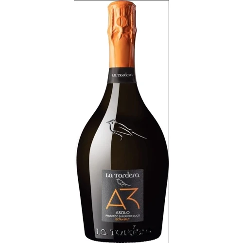 Вино игристое белое экстра брют “A3” Asolo Prosecco Superiore DOCG Extra Brut LA TORDERA 0.75 12% (STA8033011560517)