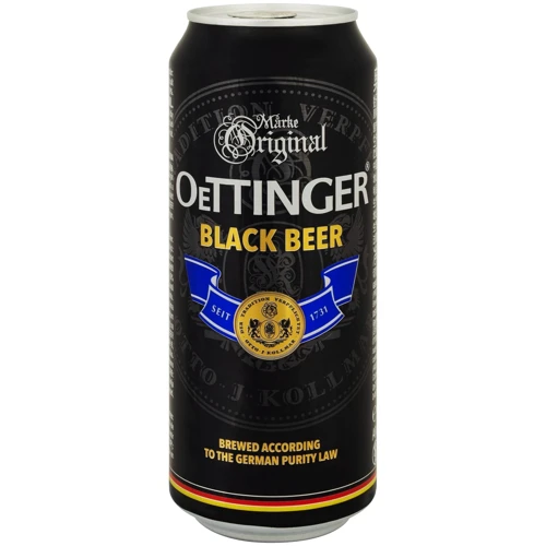 Пиво Oettinger Black Beer темне 4.9 % 0.5 л ж/б (FSH_4014086020445)