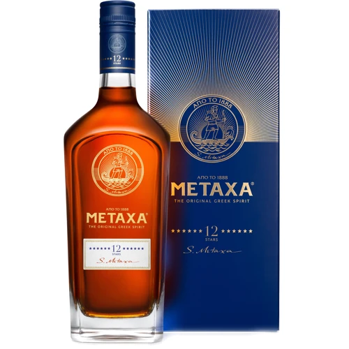 Бренди Metaxa 12 Stars, 0.7л 40%, в подарочной упаковке (BDA1BR-YFK070-012)