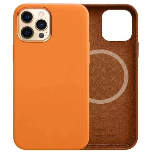 Чехол для iPhone WIWU Leather Magnetic Case Brown for iPhone 13 Pro