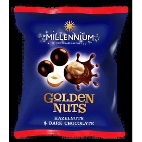 Драже Millennium Golden Nut мигдаль у чорному шоколаді 100 г (4820005195220)