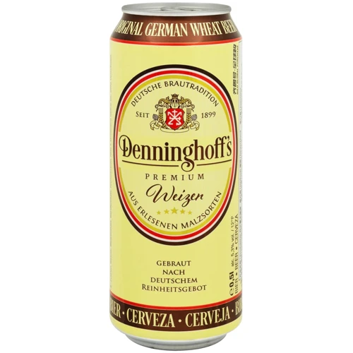 Пиво Denninghoff's Weizen світле нефільтроване пшеничне 5.3% 0.5 л ж/б (FSH_4250501595482)