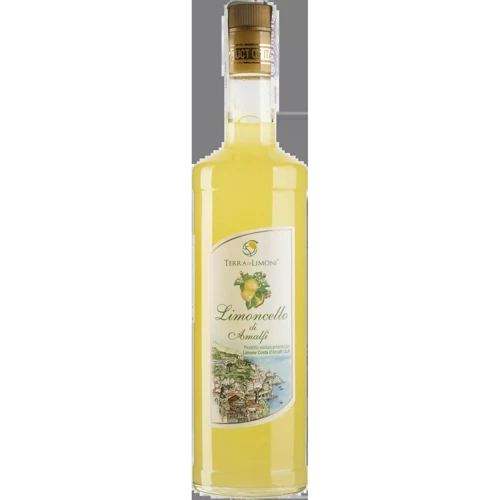 Лікер "Terra di Limoni Liquore al limoncello" Costa d'Amalfi 0.7 л (BWQ5893)