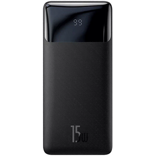 Зовнішній акумулятор Baseus Power Bank 10000mAh Bipow Display 15W Black (PPDML-I01)